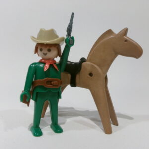 3342 - Grønn cowboy med hest