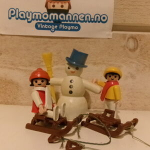 3393 - Barn med snømann